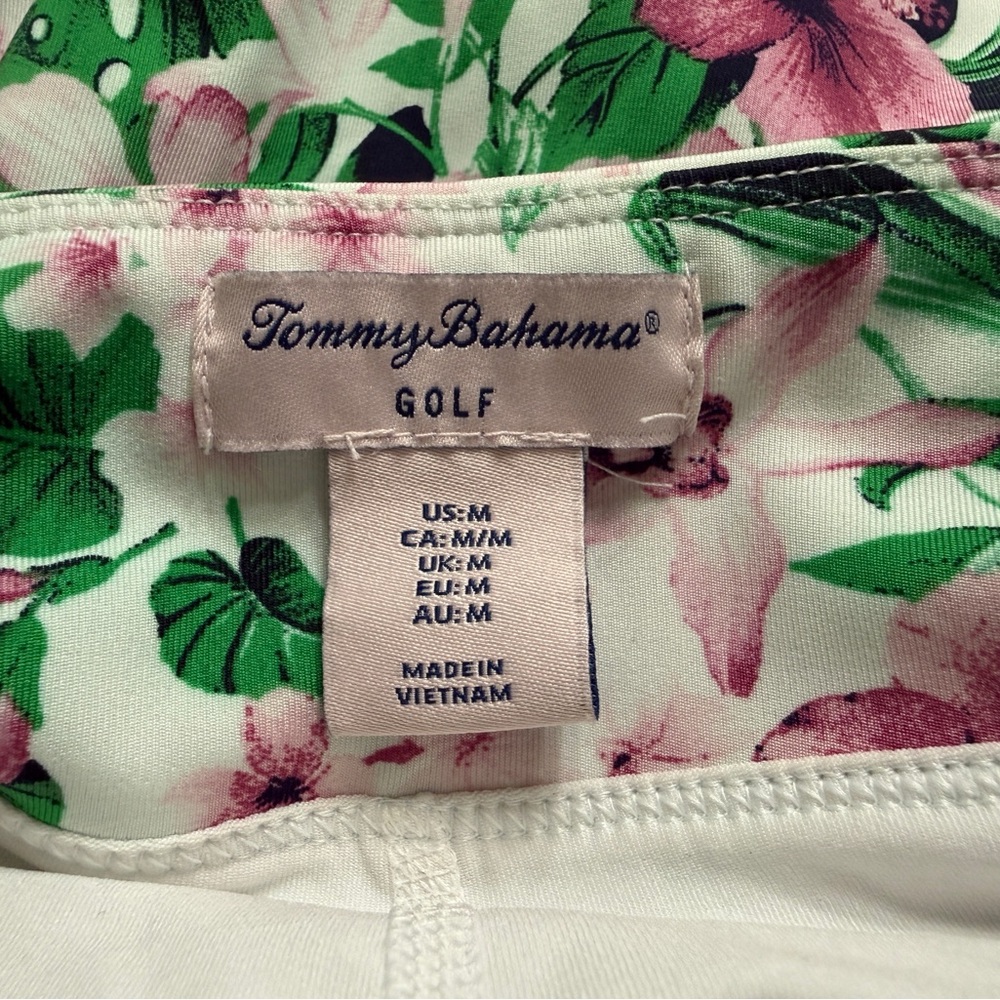 Tommy Bahama Green & Pink Tropical Ruffle Mini Skirt - Picture 3 of 4